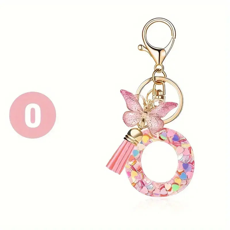 Bijou de Sac Initiale – Porte-clés Fleur Personnalisé