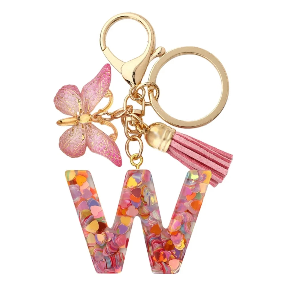 Bijou de Sac Initiale – Porte-clés Fleur Personnalisé